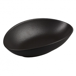 Блюдо для подачи 25х16 см фарфоровое P.L. Proff Cuisine &amp;quot;Black Raw Steller&amp;quot;