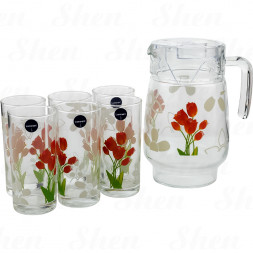 Набор для воды 7 предметов Luminarc Tulips