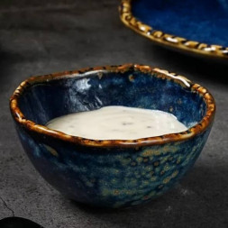Соусник фарфоровый 80 мл  P.L. Proff Cuisine &amp;quot;Aqua Blue&amp;quot;