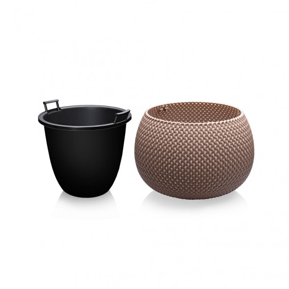 Кашпо со вставкой 2,3 л Elfplast «Lace»