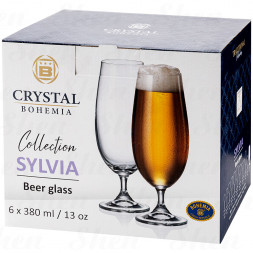 Бокал для пива 380 мл Crystalite Bohemia &amp;quot;Sylvia&amp;quot;