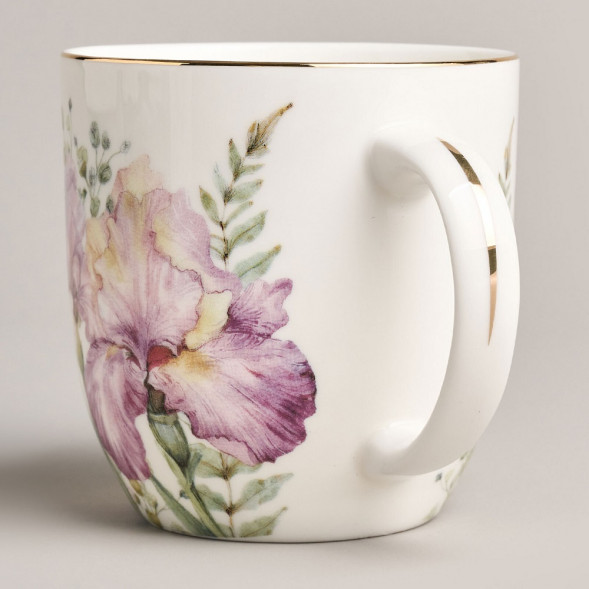 Кружка фарфоровая 370 мл Lefard «Irises»