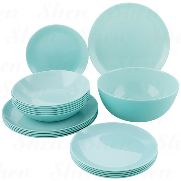 Сервиз столовый 19 предметов Luminarc Diwali Turquoise