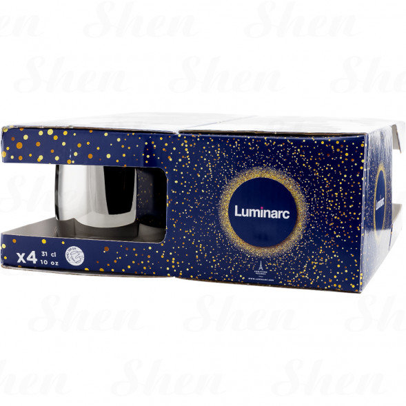 Набор стаканов низких 310 мл 4 шт Luminarc Shiny Graphite