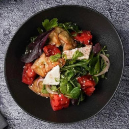 Салатник фарфоровый 20х18,5 см P.L. Proff Cuisine &amp;quot;Black Raw Steller&amp;quot;