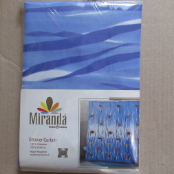 Штора для ванной 180х200 см из полиэстра Miranda Fish