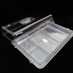 Поднос из поликарбоната с крышкой 32х22 см Jindide Plastic
