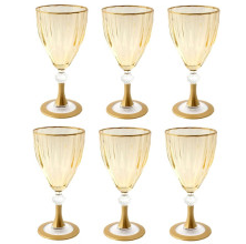 Набор бокалов для вина 245 мл 6 шт DecoDon Bronze