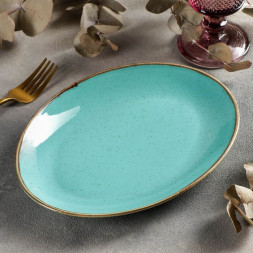 Блюдо овальное 24х18 см Porland Seasons Turquoise