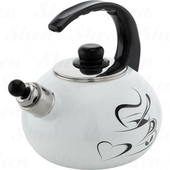 Чайник эмалированный 2,5 л со свистком Kamille