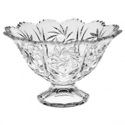 Конфетница хрустальная на ножке 13,5 см Crystal Bohemia 500PK