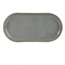 Блюдо овальное 30х15 см Porland Seasons Dark Grey