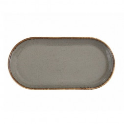 Блюдо овальное 30х15 см Porland Seasons Dark Grey