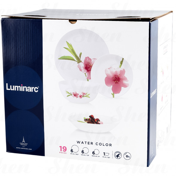 Сервиз столовый 19 предметов Luminarc Water Color