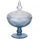 Конфетница на ножке 15,7х23 см Lefard «Diamant Blue»