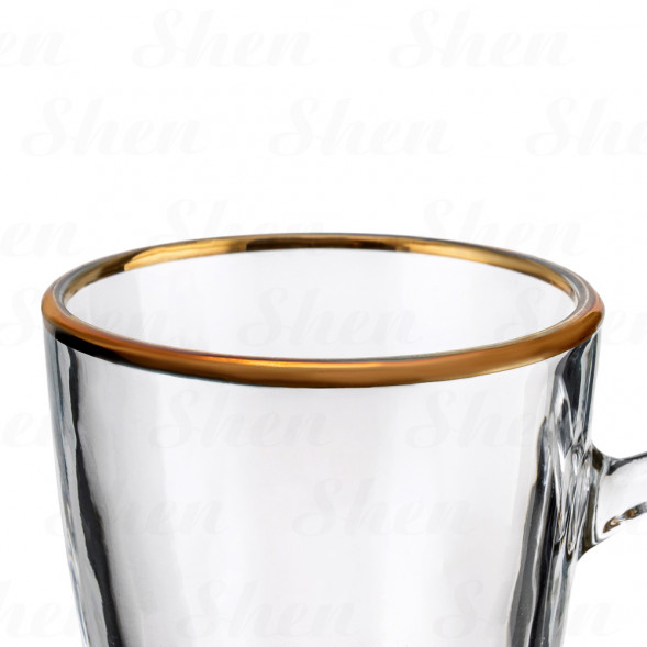 Кружка для Irish Coffee 250 мл Декостек &amp;quot;Золотая кайма&amp;quot;
