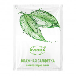 Салфетка влажная антибактериальная в индивидуальном саше Paterra