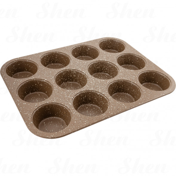 Форма для выпечки кексов с антипригарным покрытием 12 ячеек Korkmaz Muffin