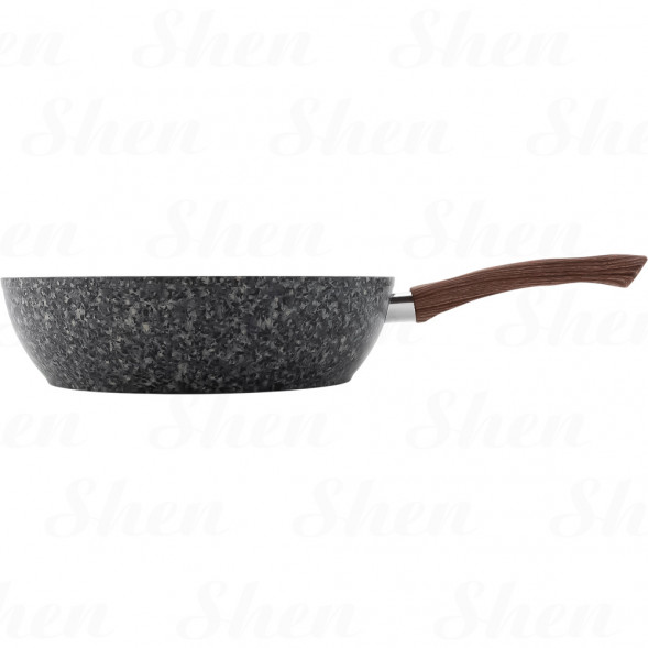Сотейник с антипригарным покрытием 28 см Kamille Grey marble