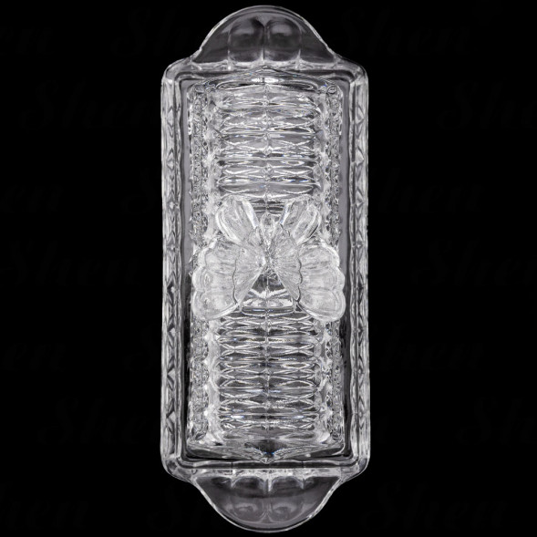 Масленка хрустальная 20,5 см Crystal Bohemia &amp;quot;Butterfly&amp;quot;