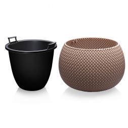 Кашпо со вставкой 3,9 л Elfplast «Lace»