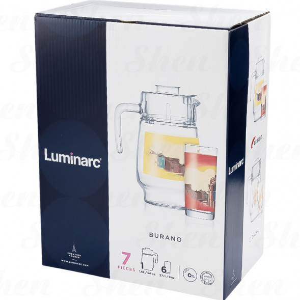 Набор для воды 7 предметов Luminarc Burano
