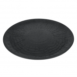 Тарелка фарфоровая 23 см Proff Cuisine &amp;quot;Black Raw Wood&amp;quot;