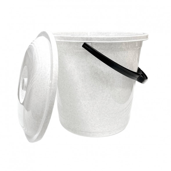 Ведро с крышкой 10 л Elfplast &amp;quot;Волна&amp;quot;