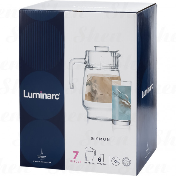 Набор для воды 7 предметов Luminarc Gismon
