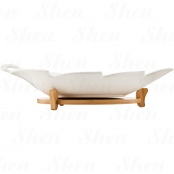 Блюдо на подставке 42х20 см Lenardi Bamboo